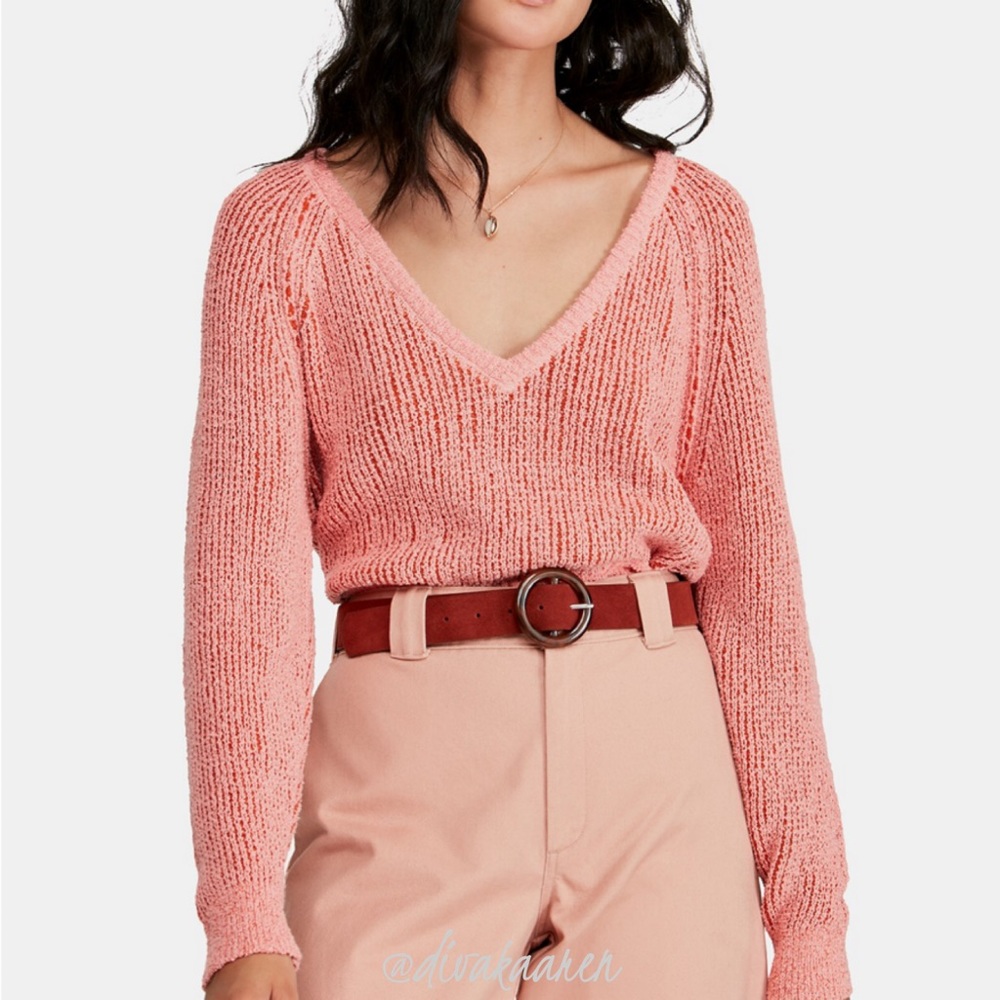 FREE PEOPLE High Low V Sweater - Picture 7 of 7